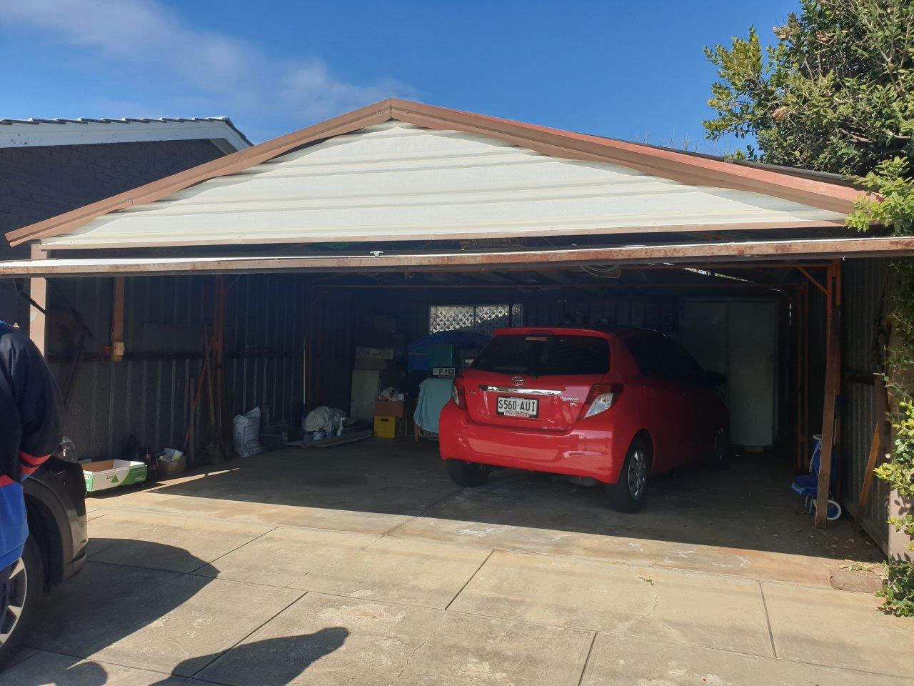 Shed Conversion Before AllStyle Garage Doors & Window Shutters